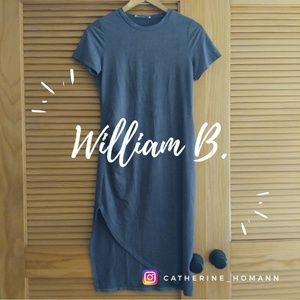 William B - Suede Short Sleeve Dress - S
